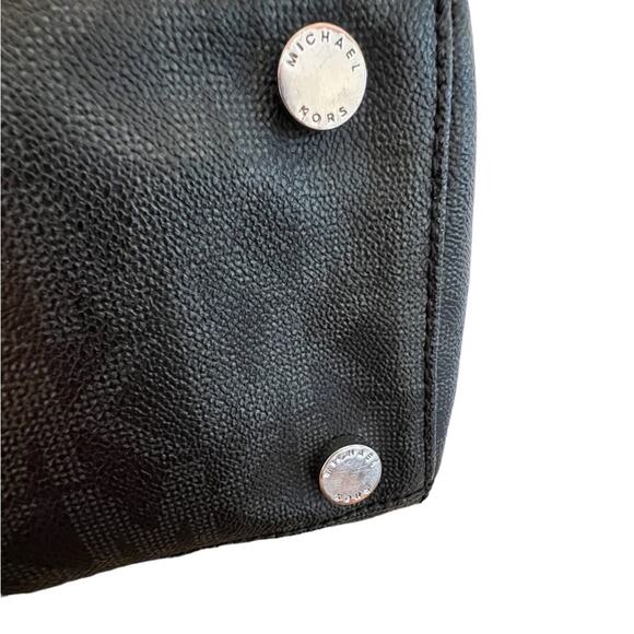 Michael Kors Sutton Satchel Classic Dark Brown/Black with Logo - Picture 7 of 12